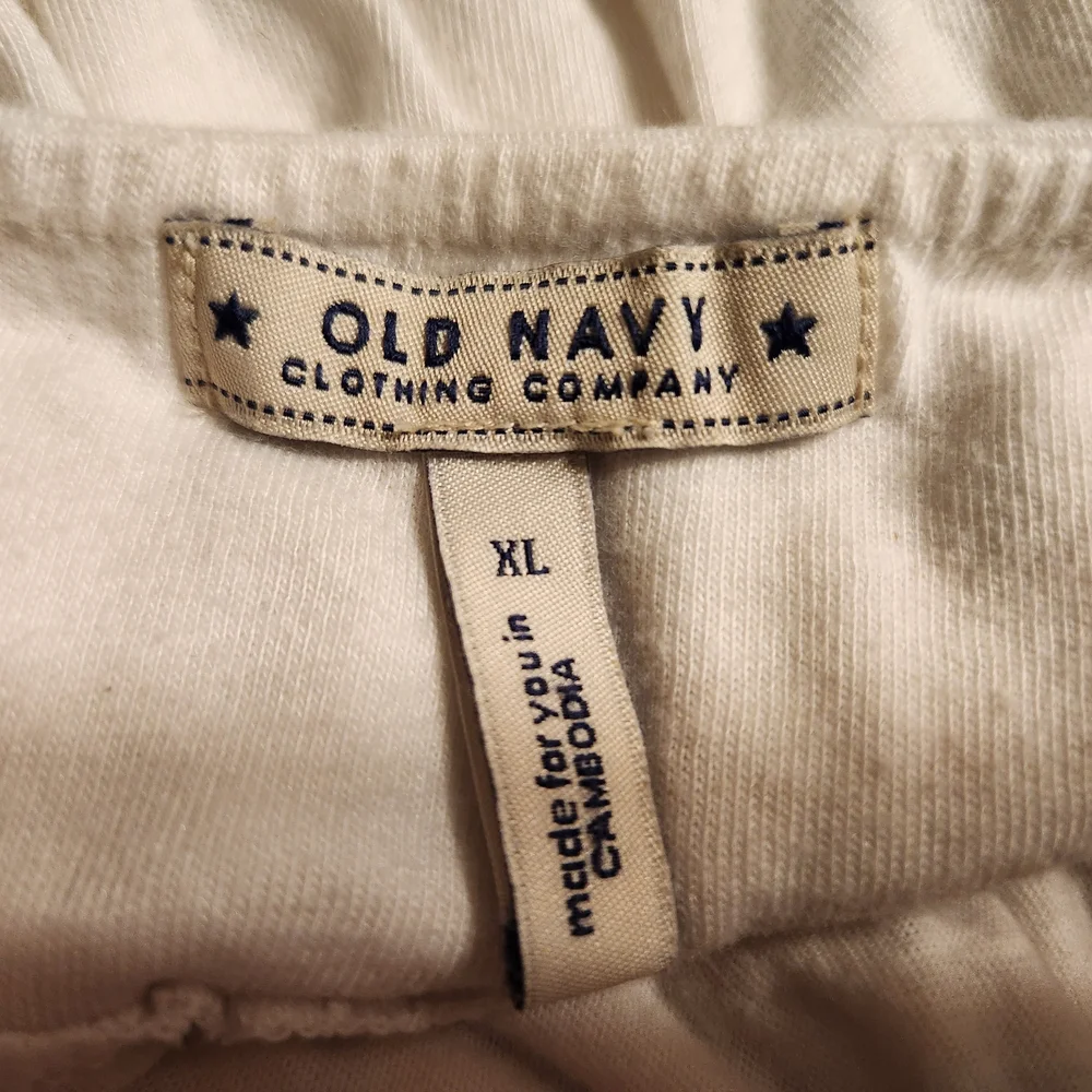 Old Navy White With Blue Flowers Halter Dress - Juniors XL